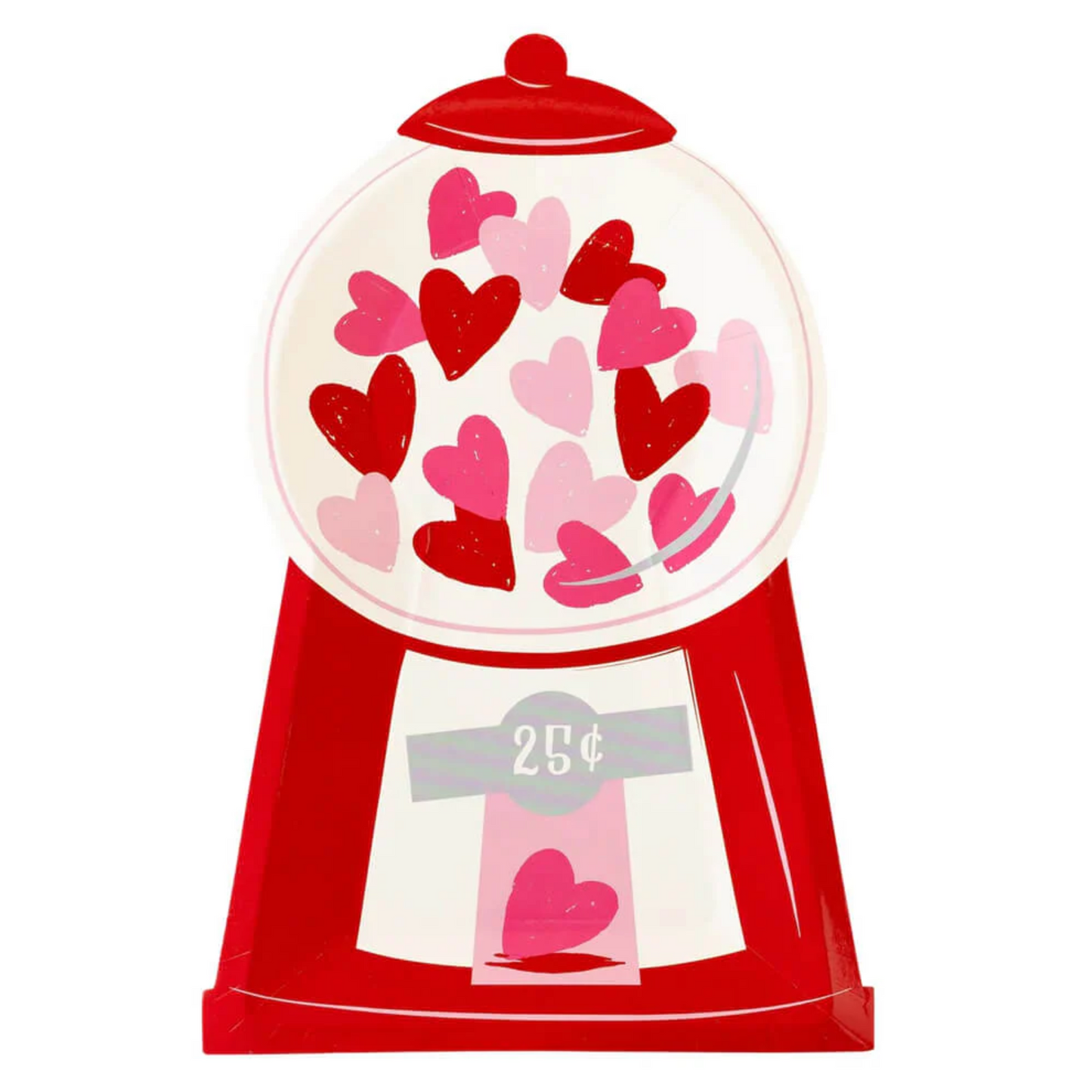 Bubblegum Machine Shaped Paper Plates 11"