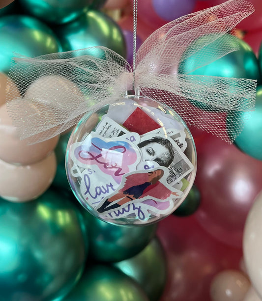 Taylor Swift Sticker-Filled Ornaments