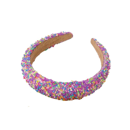Purple Sprinkles Headband
